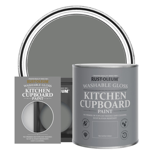 Kitchen Cupboard Paint, Gloss Finish - TORCH GREY