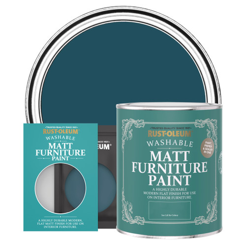 Matt Furniture Paint - Commodore Blue