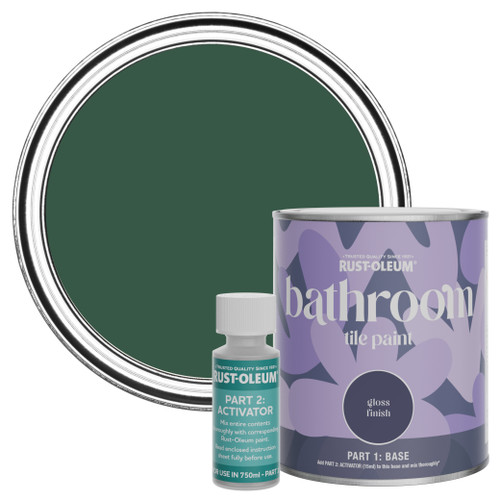 Bathroom Tile Paint, Gloss Finish - The Pinewoods 750ml