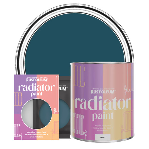 Radiator Paint, Matt Finish - Commodore Blue