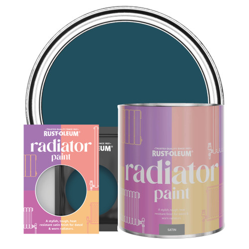 Radiator Paint, Satin Finish - Commodore Blue