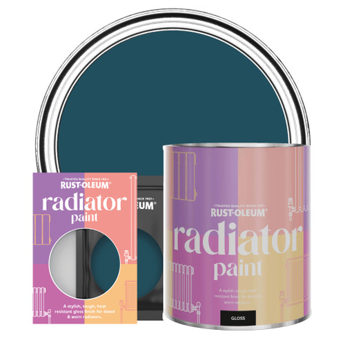 Radiator Paint, Gloss Finish - Commodore Blue