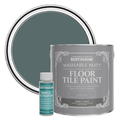 Floor Tile Paint, Matt Finish - Deep Sea 2.5L