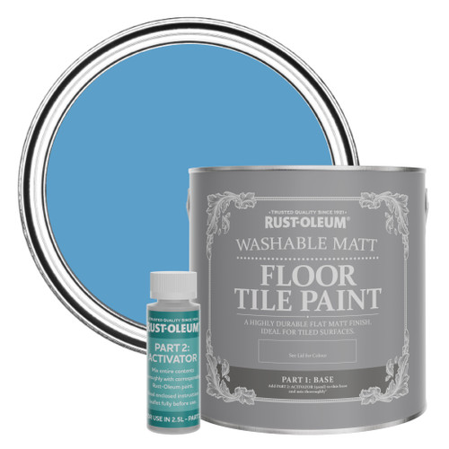 Floor Tile Paint, Matt Finish - Cerulean 2.5L