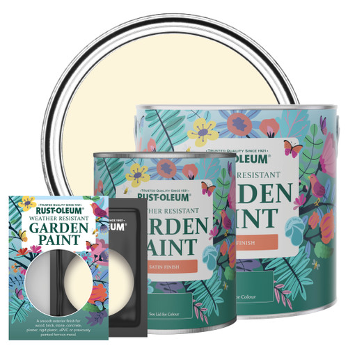 Garden Paint, Satin Finish - CLOTTED CREAM