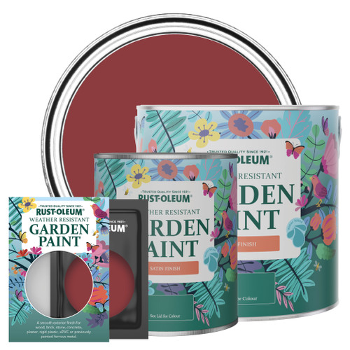 Garden Paint, Satin Finish - EMPIRE RED