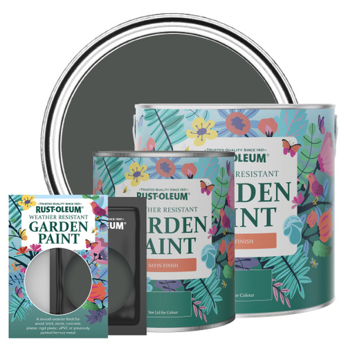 Garden Paint, Satin Finish - GRAPHITE