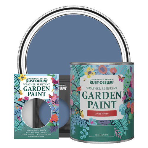 Garden Paint, Gloss Finish - BLUE RIVER