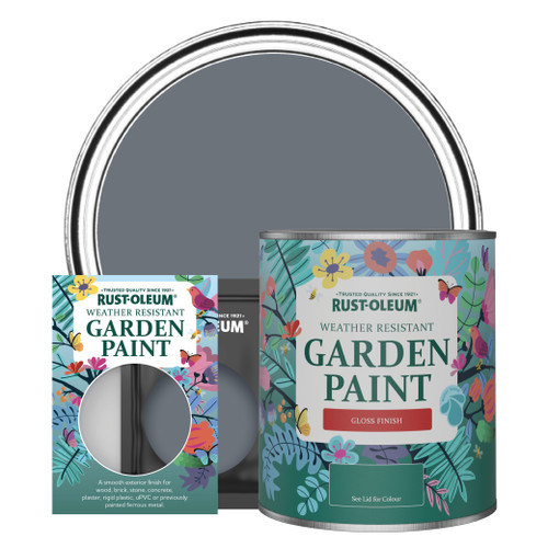Garden Paint, Gloss Finish - MARINE GREY