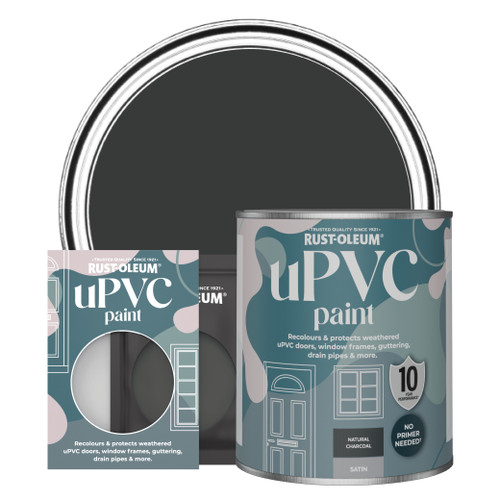 uPVC Paint, Satin Finish - NATURAL CHARCOAL (BLACK)