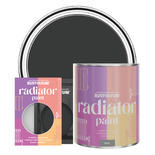 Radiator Paint, Satin Finish - Natural Charcoal (Black)