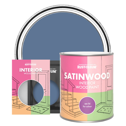 Interior Wood Paint, Satinwood - Blue River