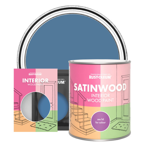 Interior Wood Paint, Satinwood - Blue Silk