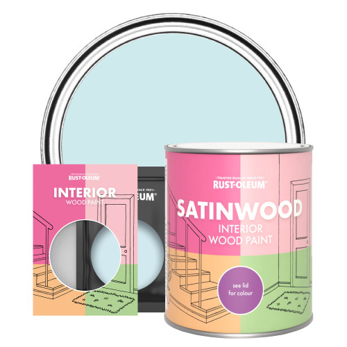 Interior Wood Paint, Satinwood - Duck Egg