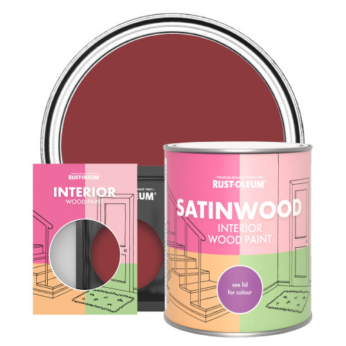 Interior Wood Paint, Satinwood - Empire Red