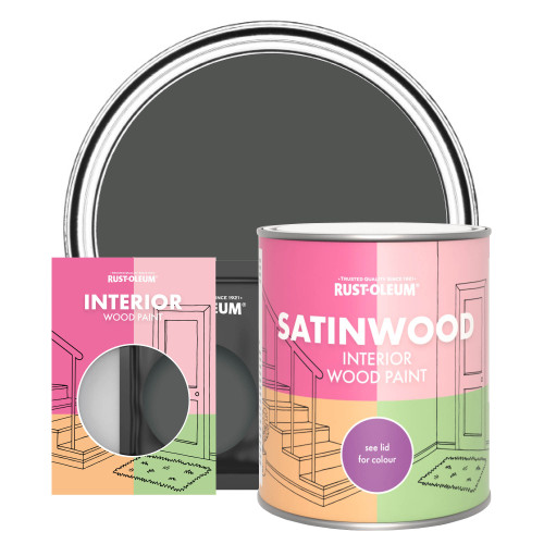 Interior Wood Paint, Satinwood - Graphite