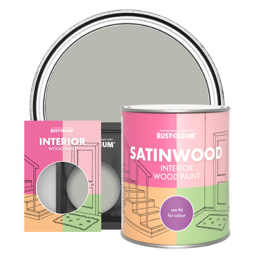 Interior Wood Paint, Satinwood - Grey Tree