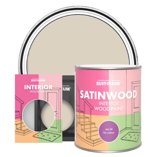 Interior Wood Paint, Satinwood - Hessian