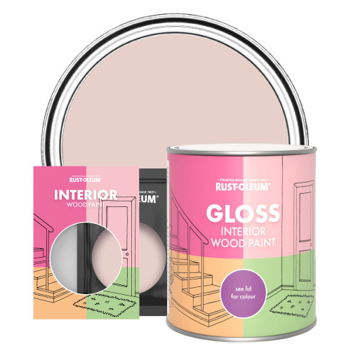 Interior Wood Paint, Gloss Finish - Pink Champagne