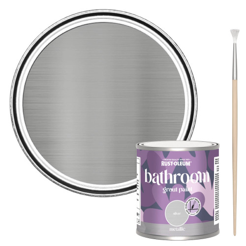 Bathroom Grout Paint - Silver 250ml