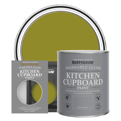 Kitchen Cupboard Paint, Gloss Finish - Pickled Olive