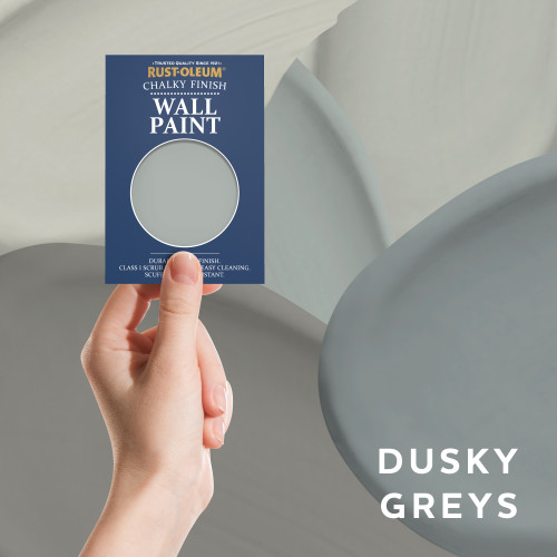 Wall & Ceiling Chalky Finish Paint Samples - Dusky Greys Tester Box
