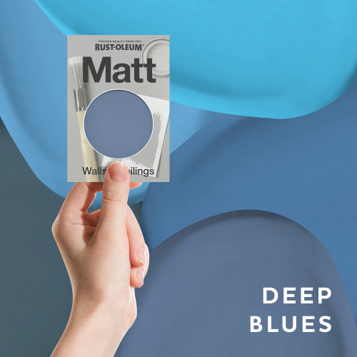 Wall & Ceiling Matt Emulsion Paint Samples - Deep Blues Tester Box