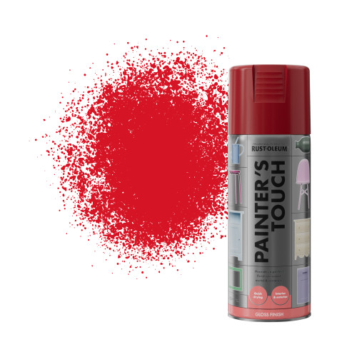 Painter's Touch Spray Paint, Gloss Finish - Cherry Red 400ml