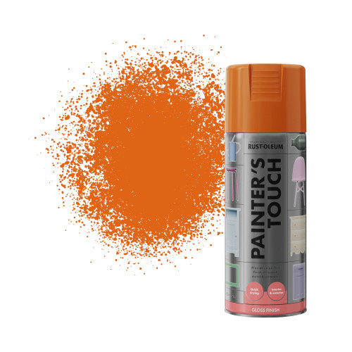 Painter's Touch Spray Paint, Gloss Finish - Real Orange 400ml