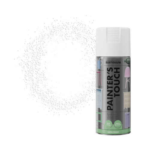 Painter's Touch Spray Paint, Satin Finish - White 400ml