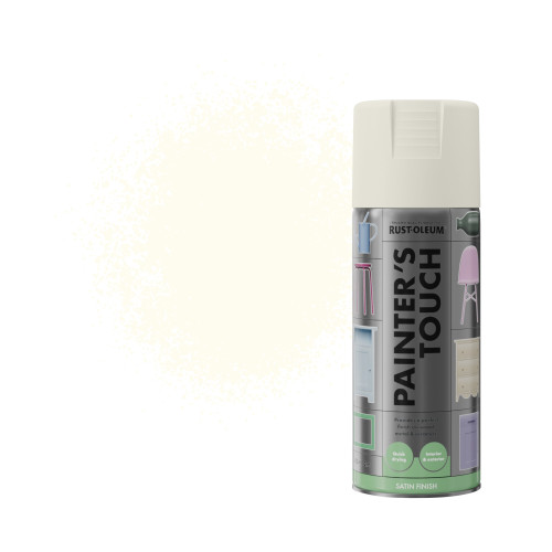 Painter's Touch Spray Paint, Satin Finish - Heirloom White 400ml