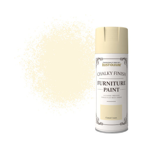 Chalky Finish Furniture Spray Paint - Clotted Cream 400ml