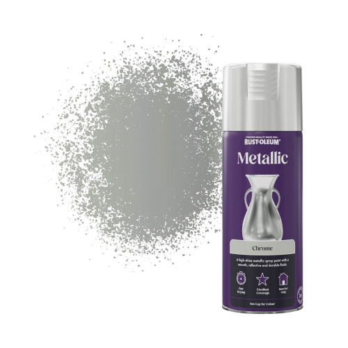 Metallic Spray Paint - Brilliant Chrome 400ml