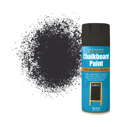 Chalkboard Spray Paint, Matt Finish - Black 400ml