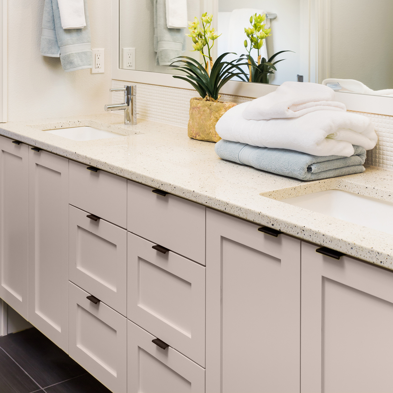 Paint inspiration for bathroom cabinets and woodwork