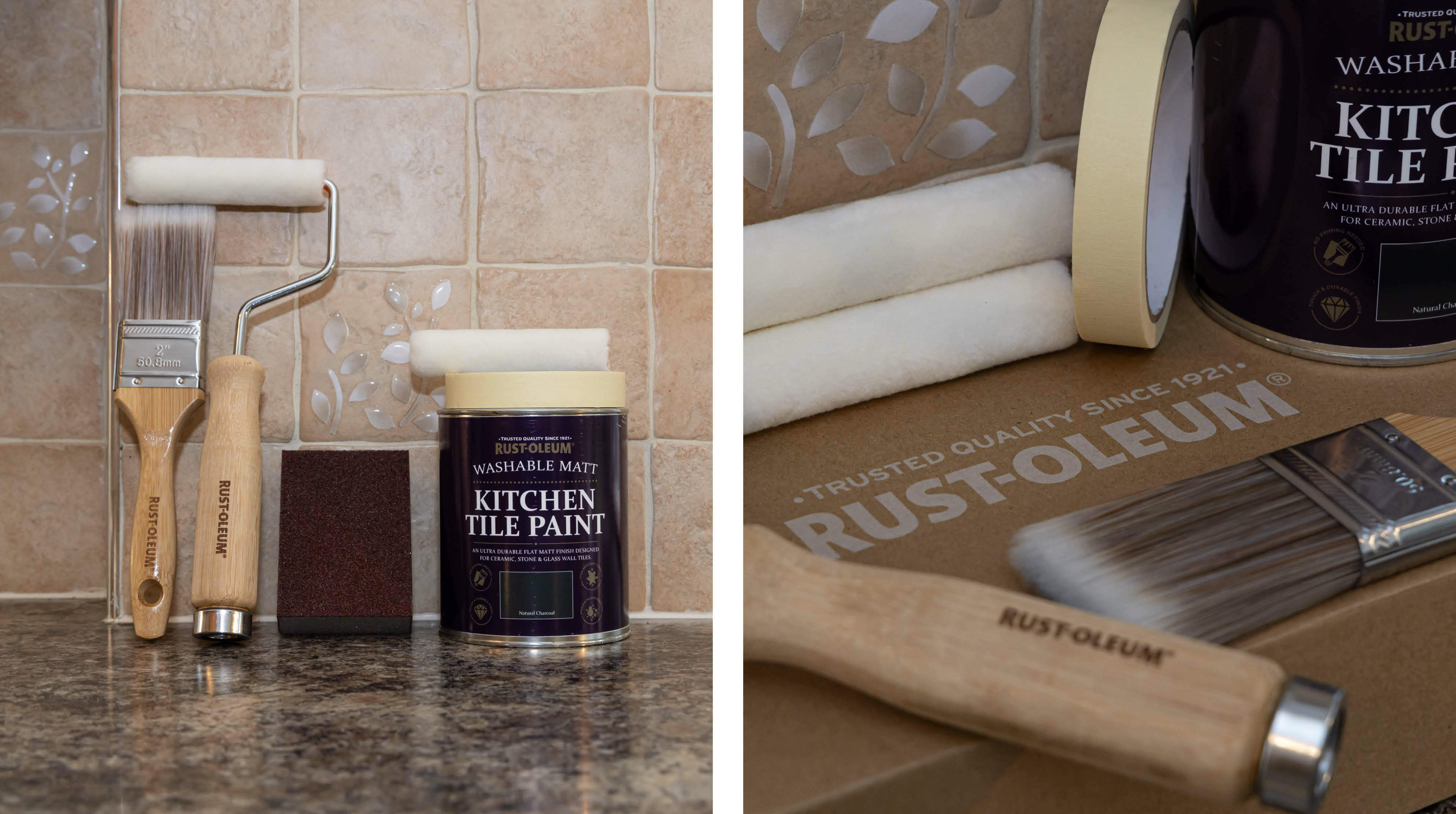 How to paint your kitchen wall tiles