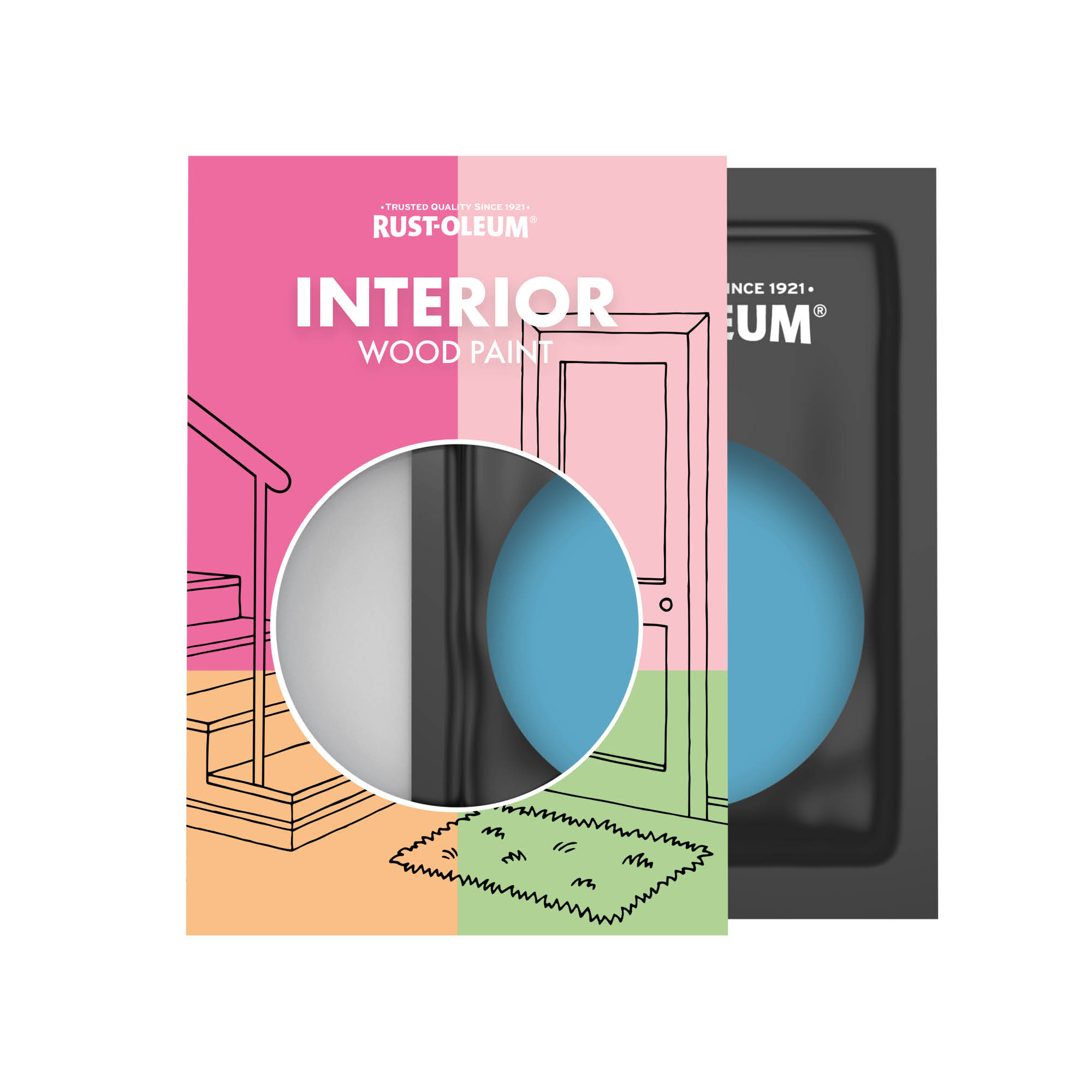 Interior Wood Paint, Matt Finish - Cerulean 10ml