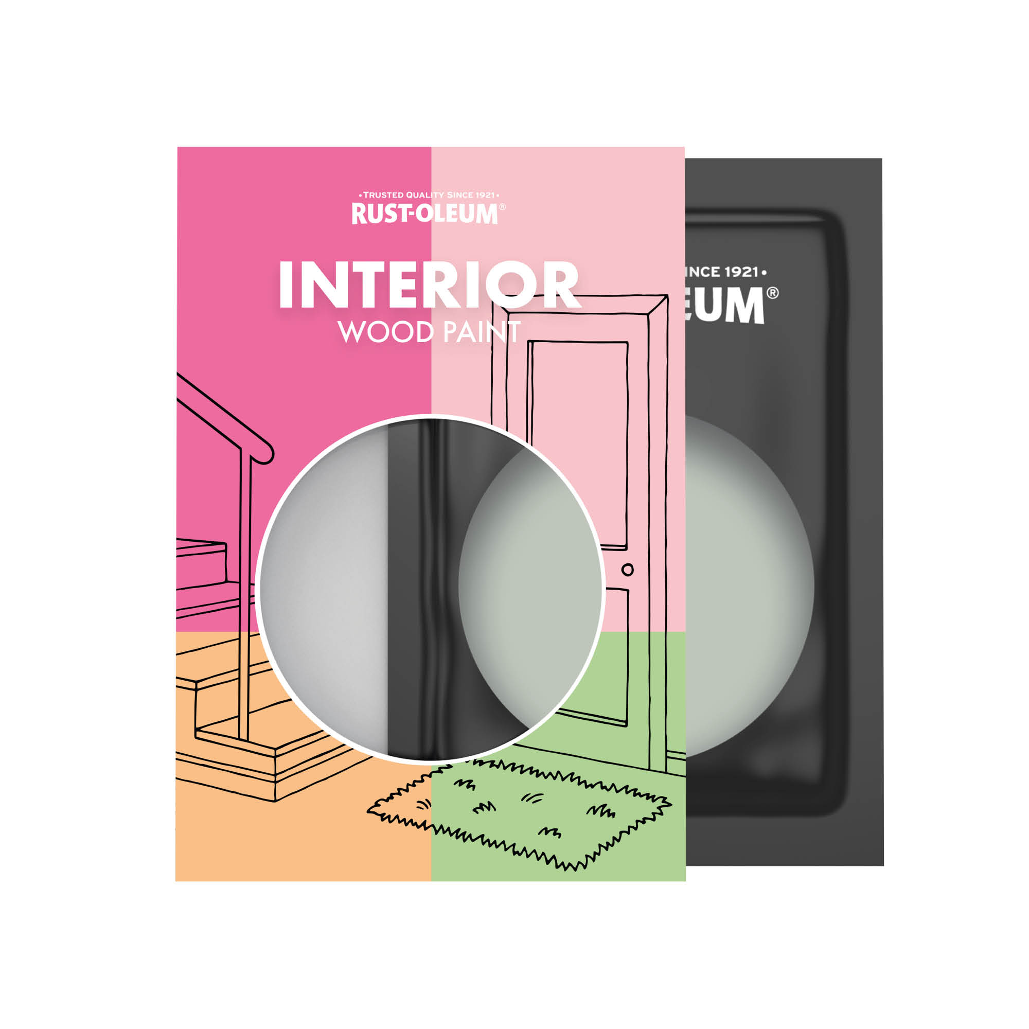 Interior Wood Paint, Matt Finish - Chalk Green 10ml