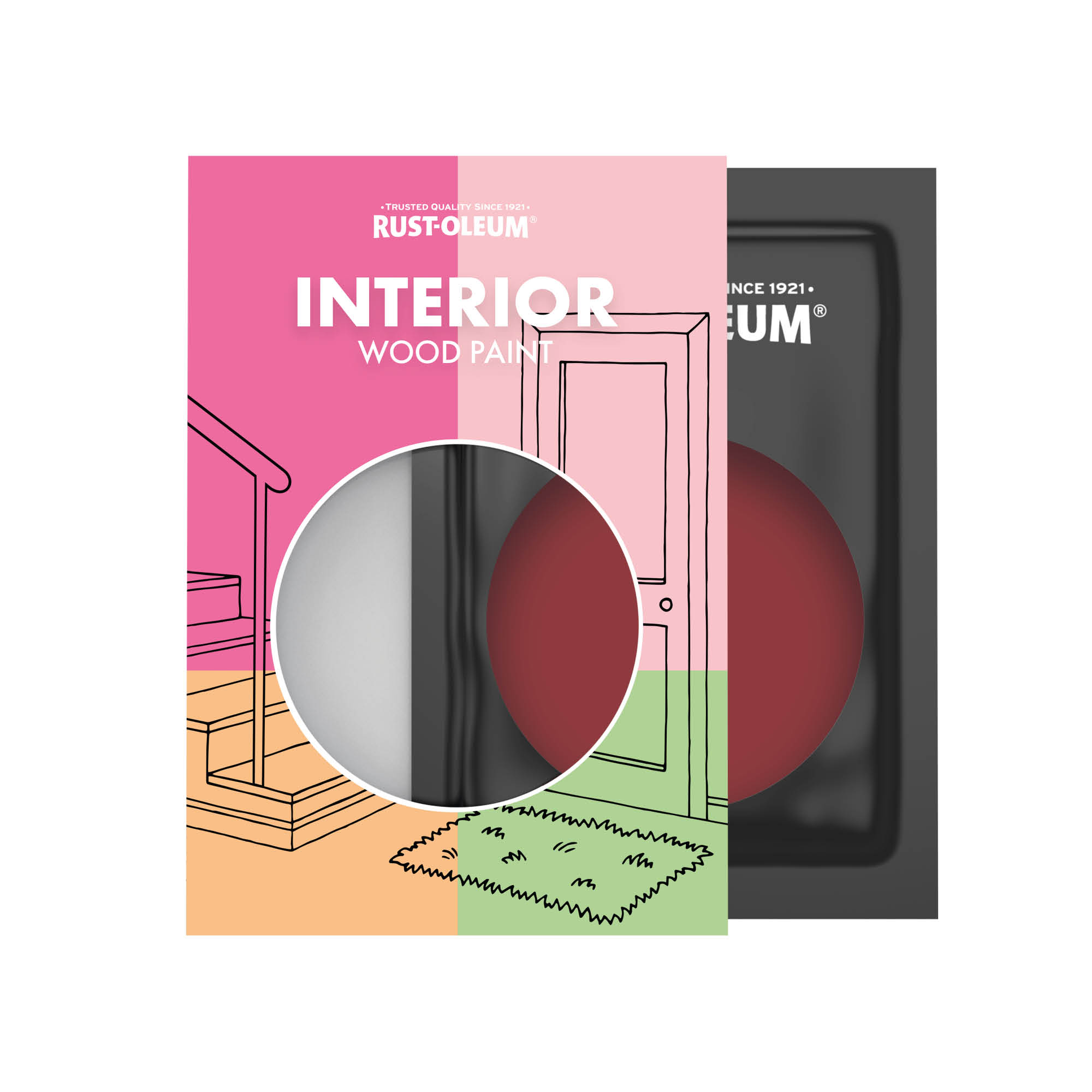 Interior Wood Paint, Satinwood - Empire Red 10ml