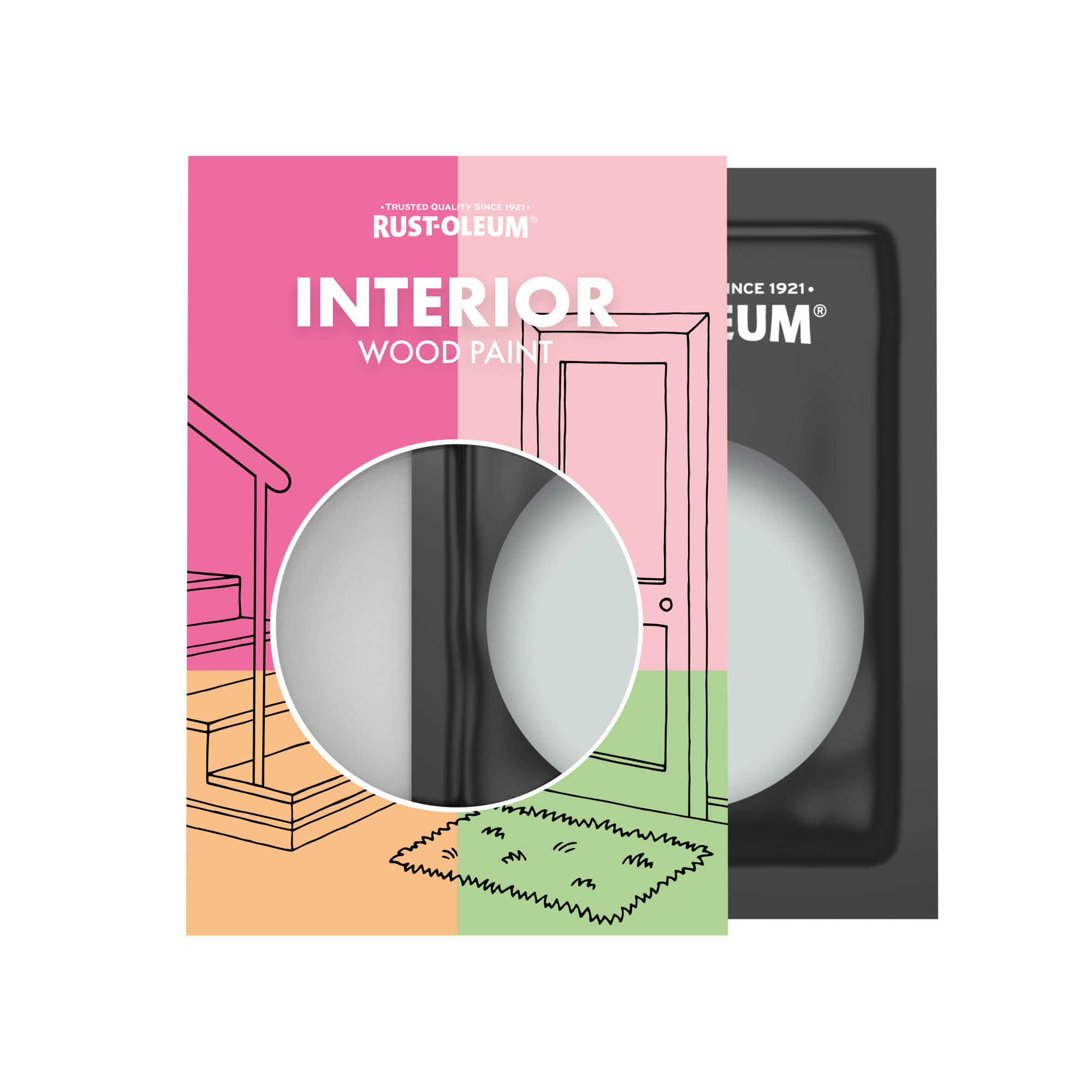 Interior Wood Paint, Gloss Finish - Dove 10ml