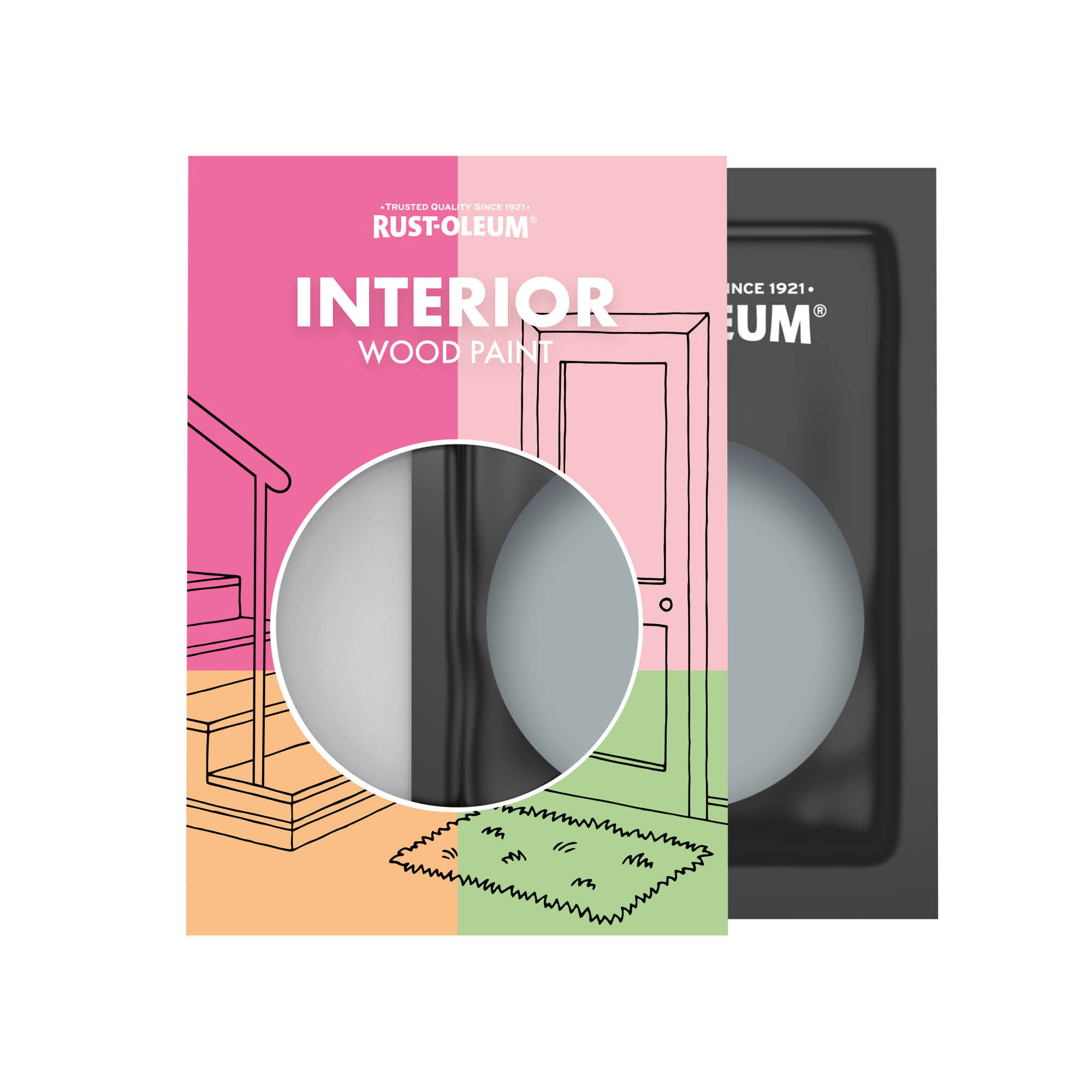 Interior Wood Paint, Gloss Finish - Mineral Grey 10ml