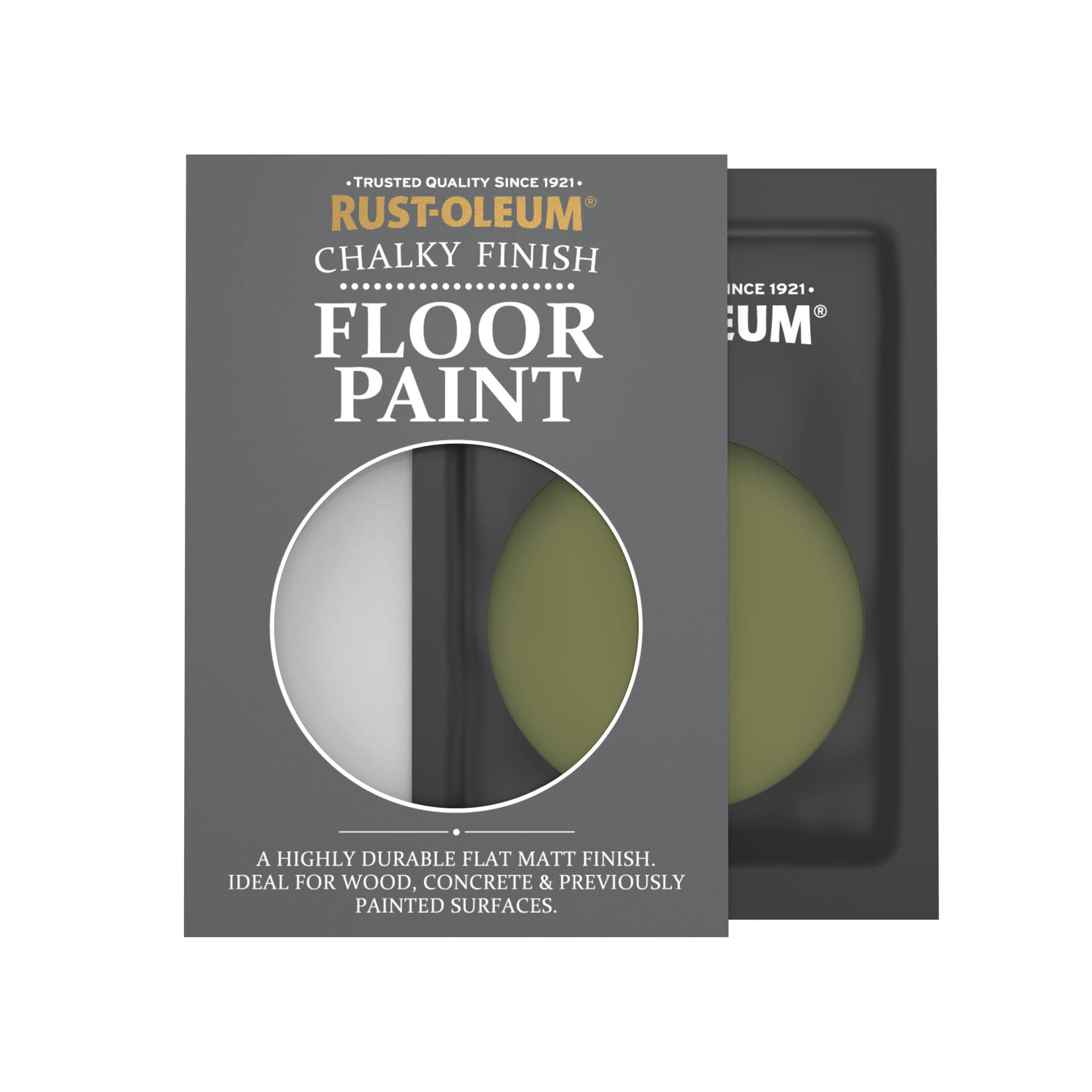 Floor Wood & Concrete Paint, Chalky Finish - Jasper 10ml
