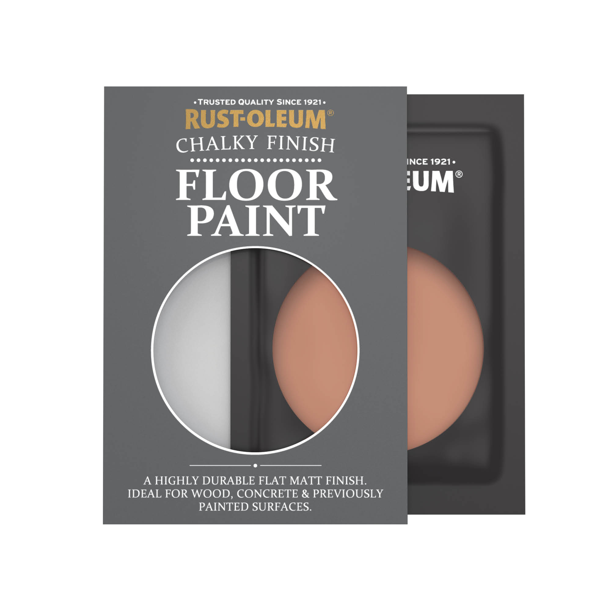 Floor Wood & Concrete Paint, Chalky Finish - Siena 10ml