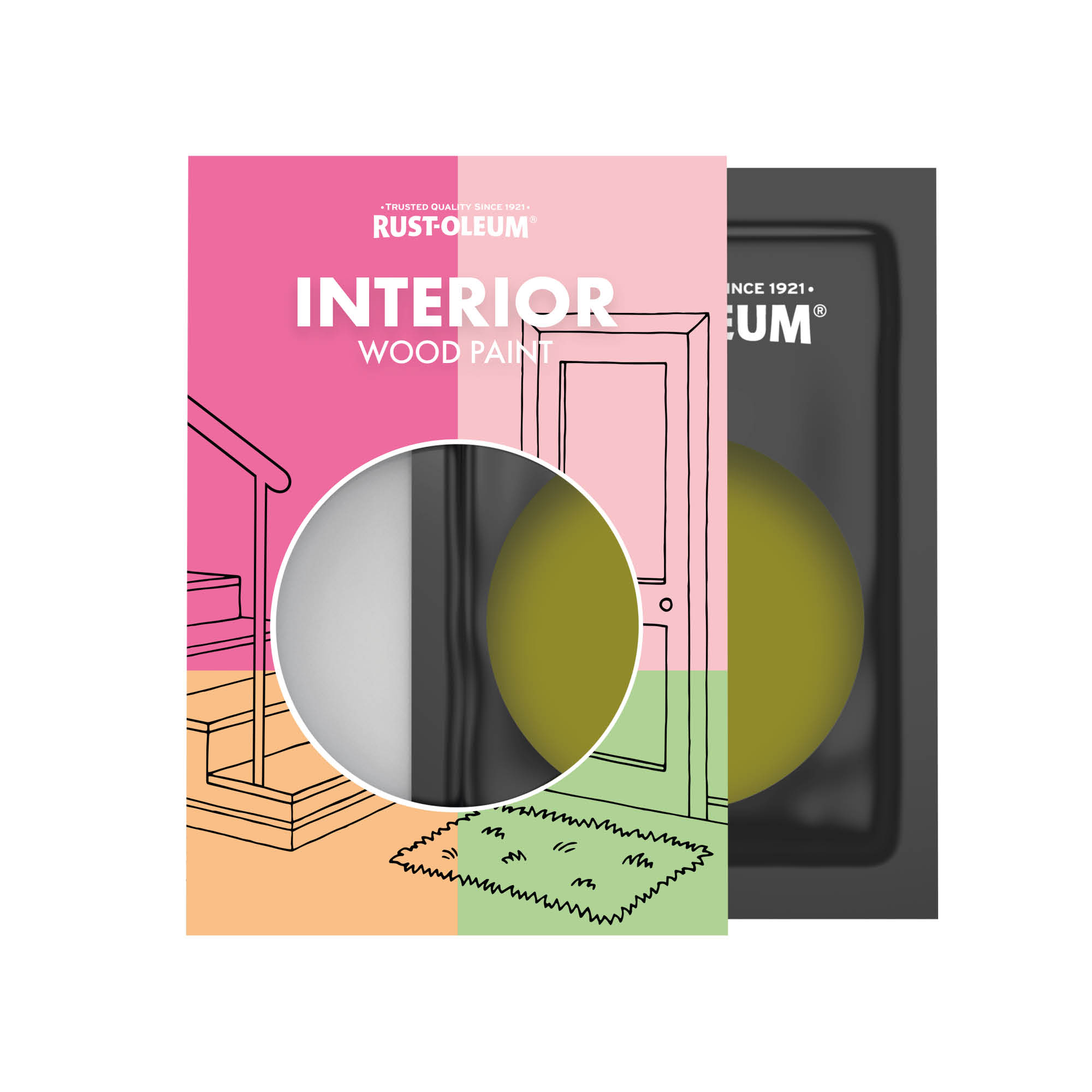 Interior Wood Paint, Satinwood - Pickled Olive 10ml