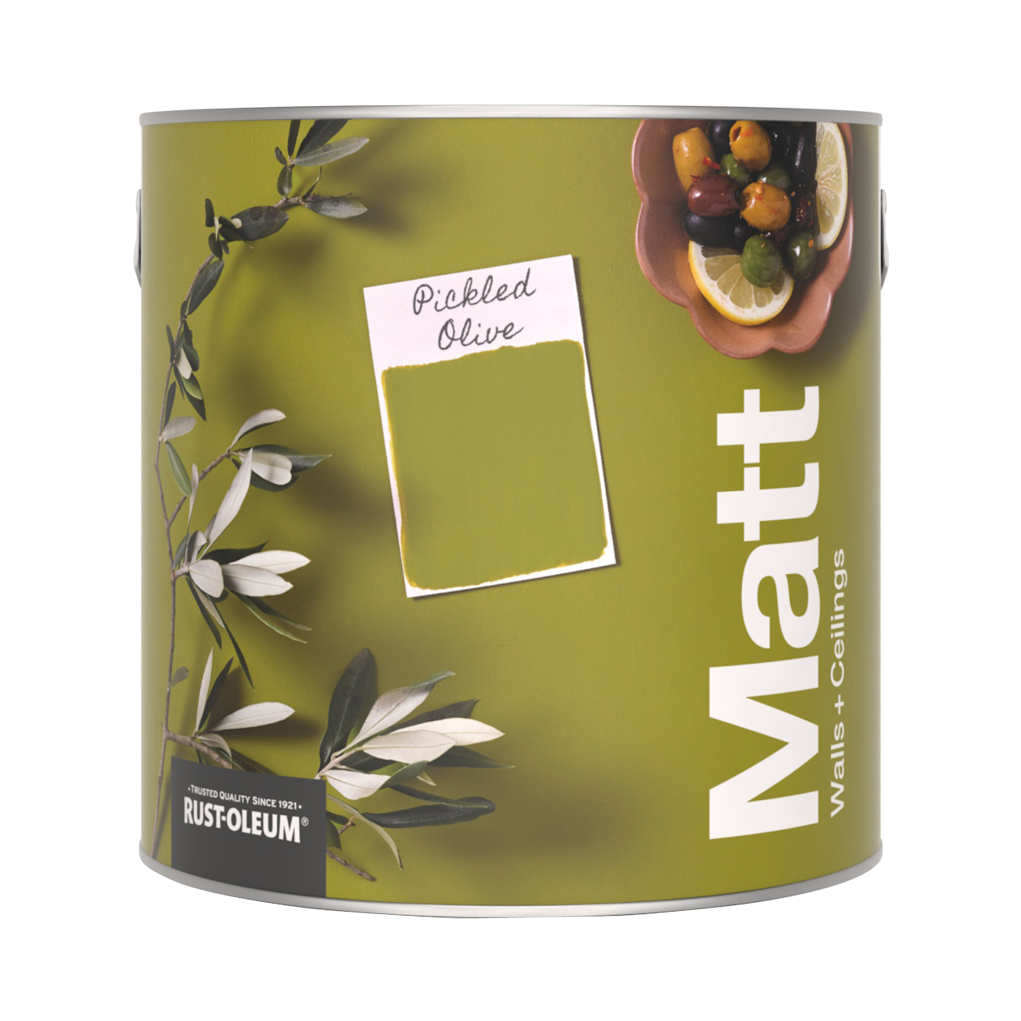 Washable Matt Wall Paint - Pickled Olive 2.5L