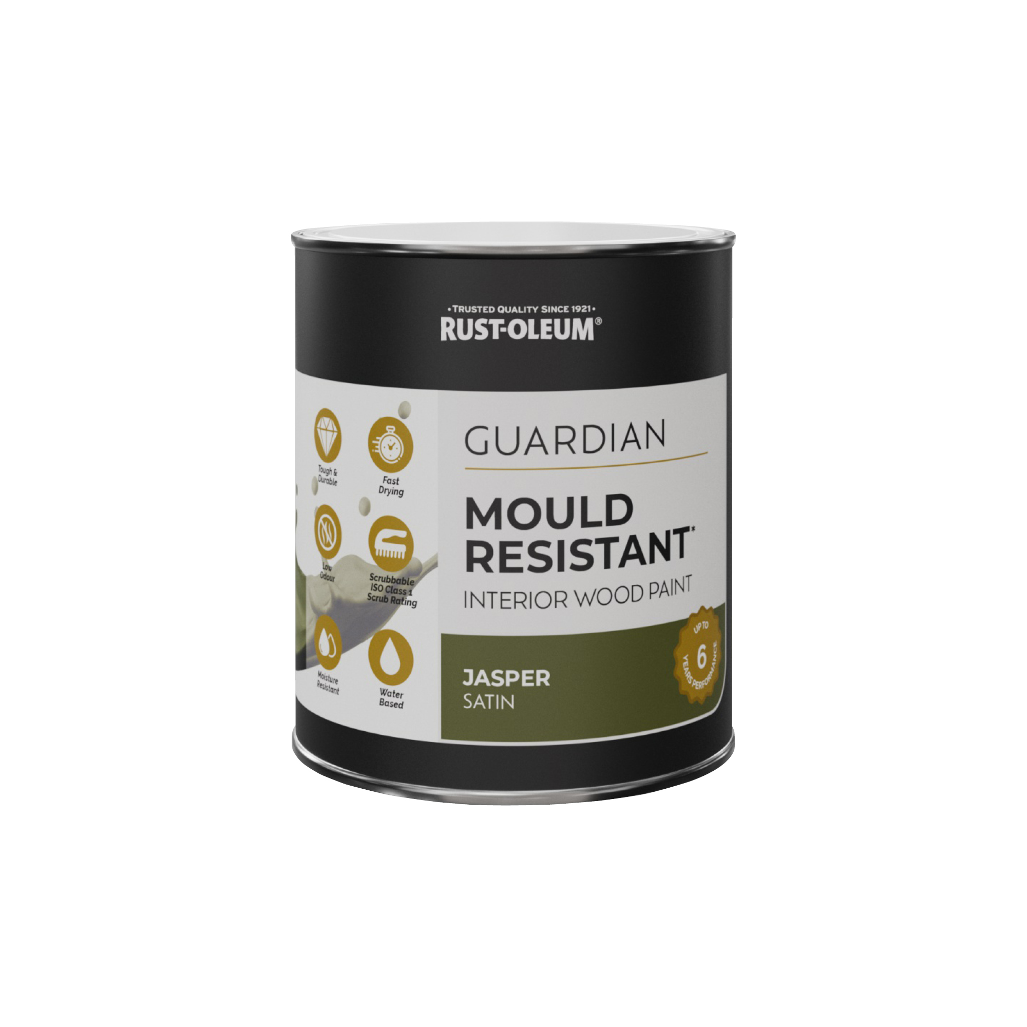 Guardian Mould Resistant Interior Wood Paint, Satin Finish - Jasper 750ml
