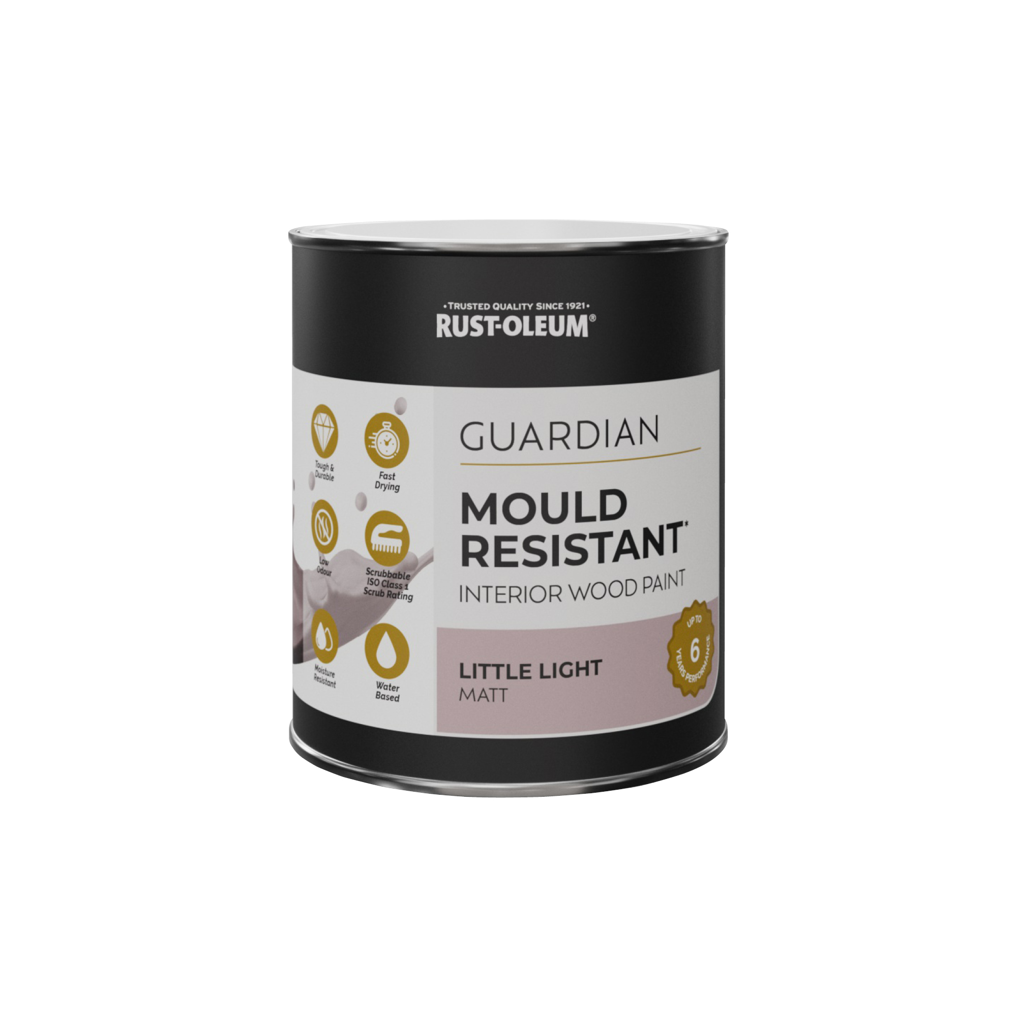 Guardian Mould Resistant Interior Wood Paint, Matt Finish - Little Light 750ml
