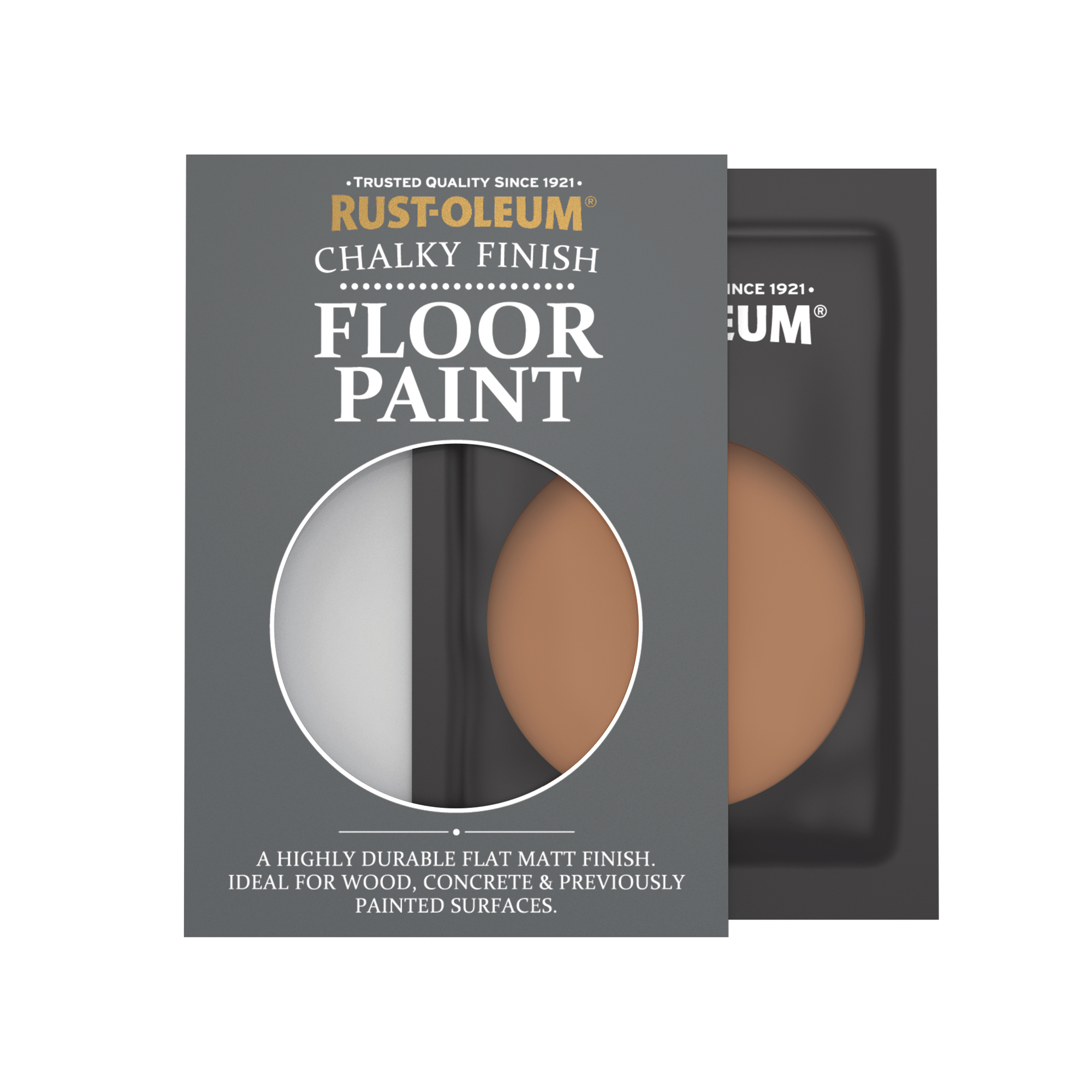Floor Wood & Concrete Paint, Chalky Finish - Cinnamon 10ml