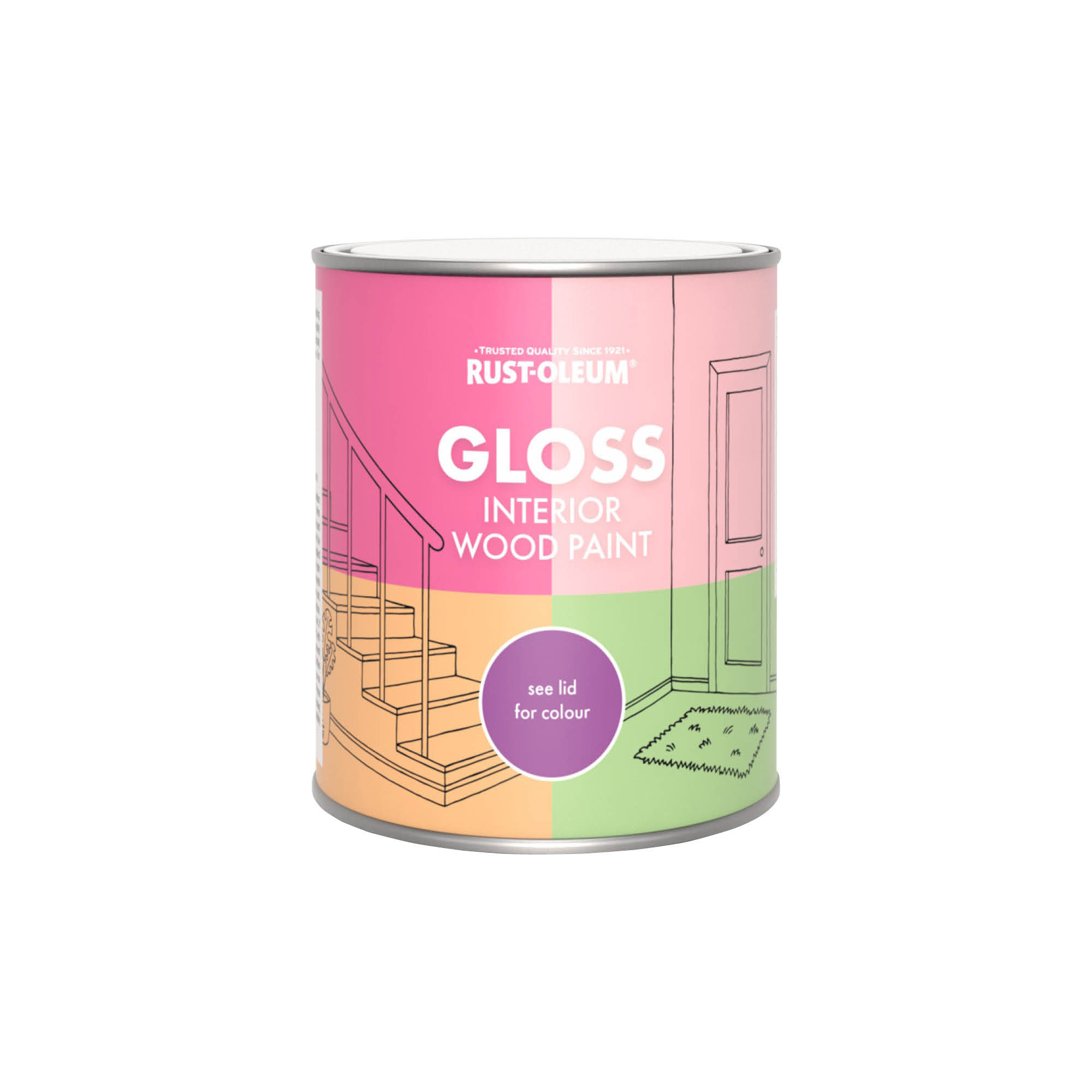 Interior Wood Paint, Gloss Finish - Wallington 750ml