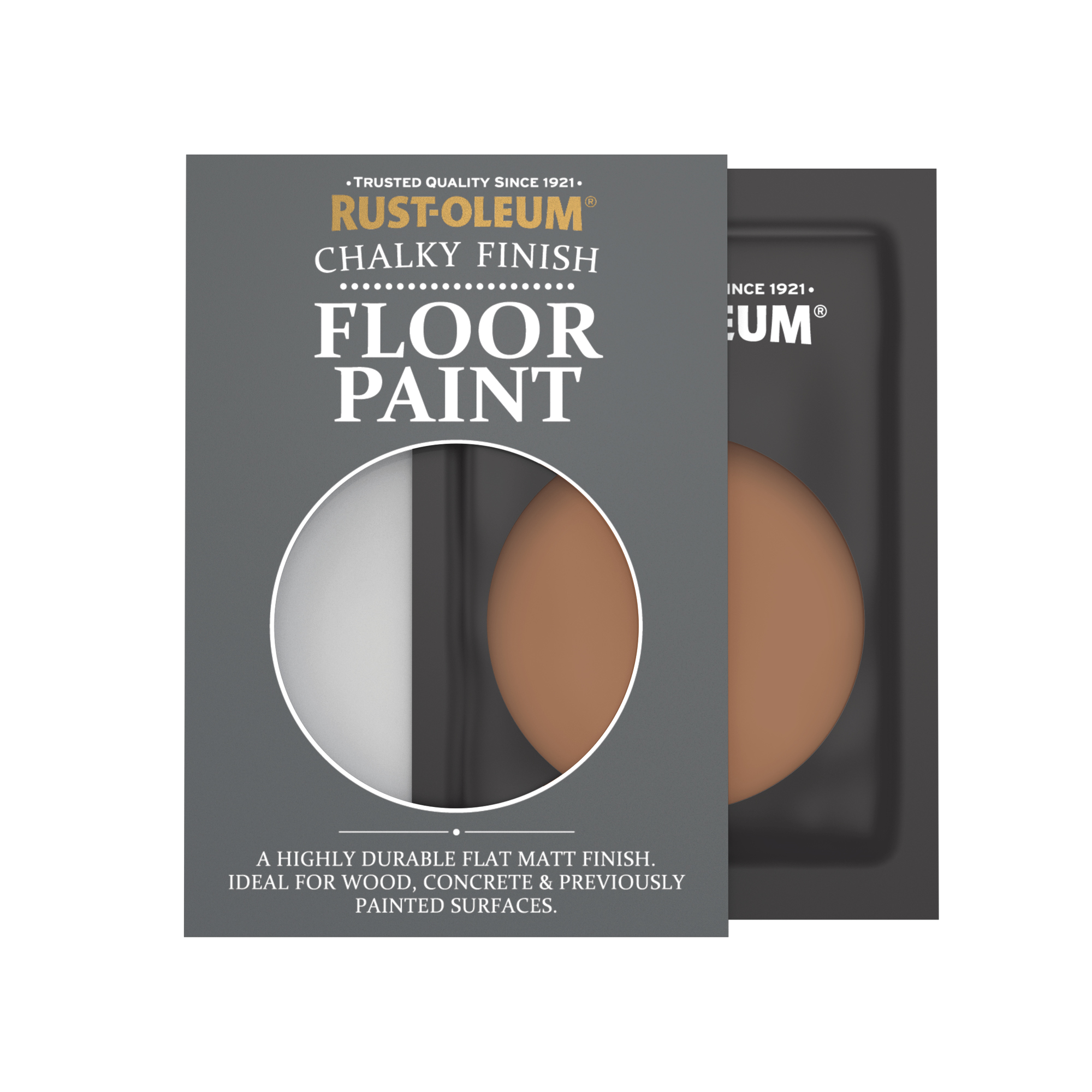 Floor Wood & Concrete Paint, Chalky Finish - Terracotta 10ml